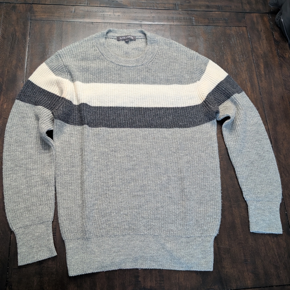 Men’s Slate & Stone Sweater – Size Medium